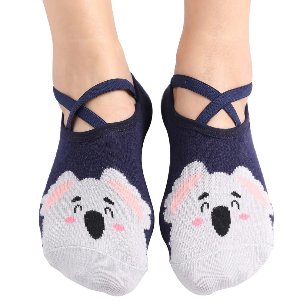 New! Cute Animal Grip Pilates Socks - Picture 7 of 16
